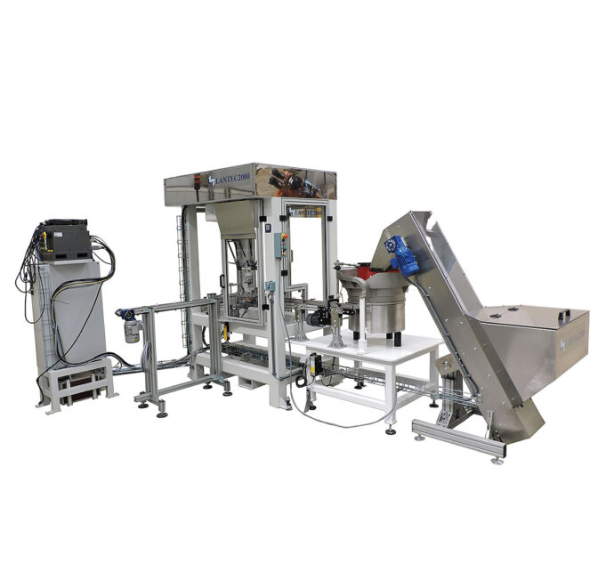 Máquina de alimentación robotizada de tapones